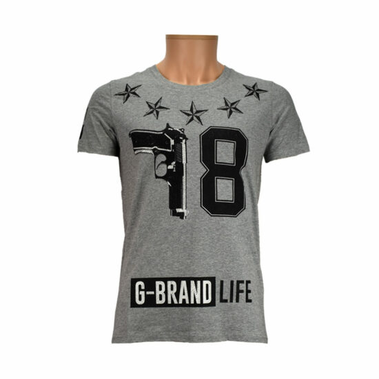 G-BRAND T-shirt 18 Grey Men