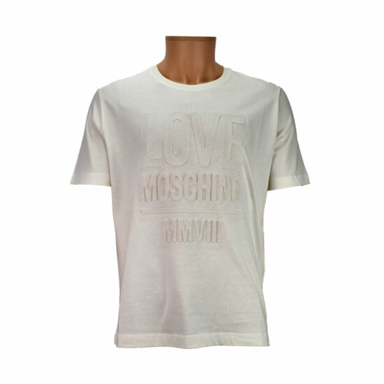 MOSCHINO T-shirt St. Love White A01 Men