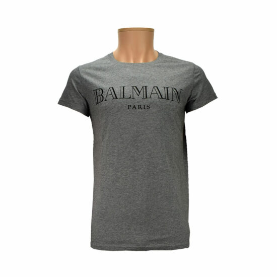 BALMAIN T-shirt Crew neck Grey 172 Men