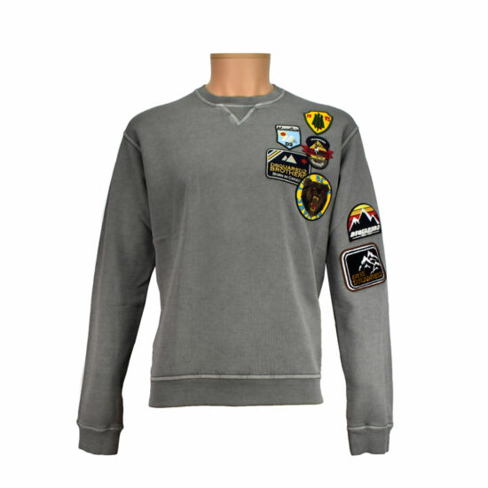 DSQUARED2 Sweatshirt Patches Grey Men