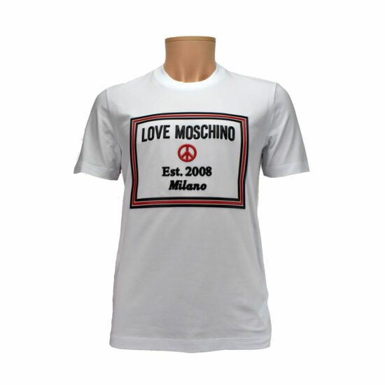MOSCHINO T-shirt  Est. 2008 White A00 Men