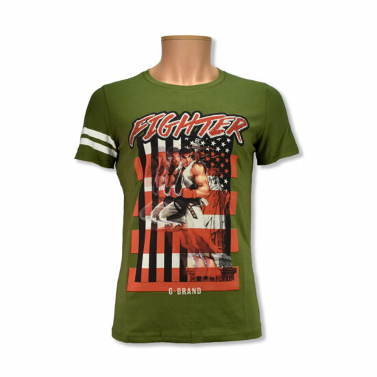 G-BRAND T-shirt Street Fighter Green Men