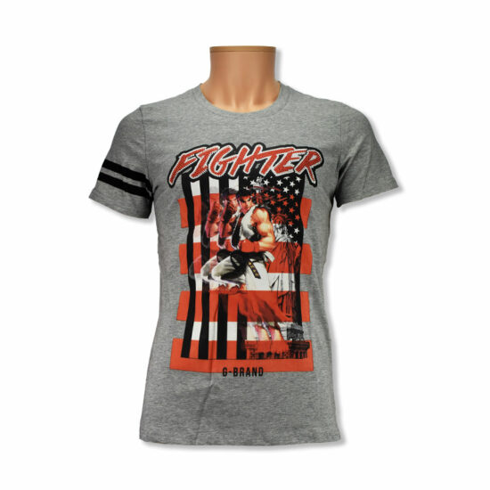 G-BRAND T-shirt Street Fighter Grey Men